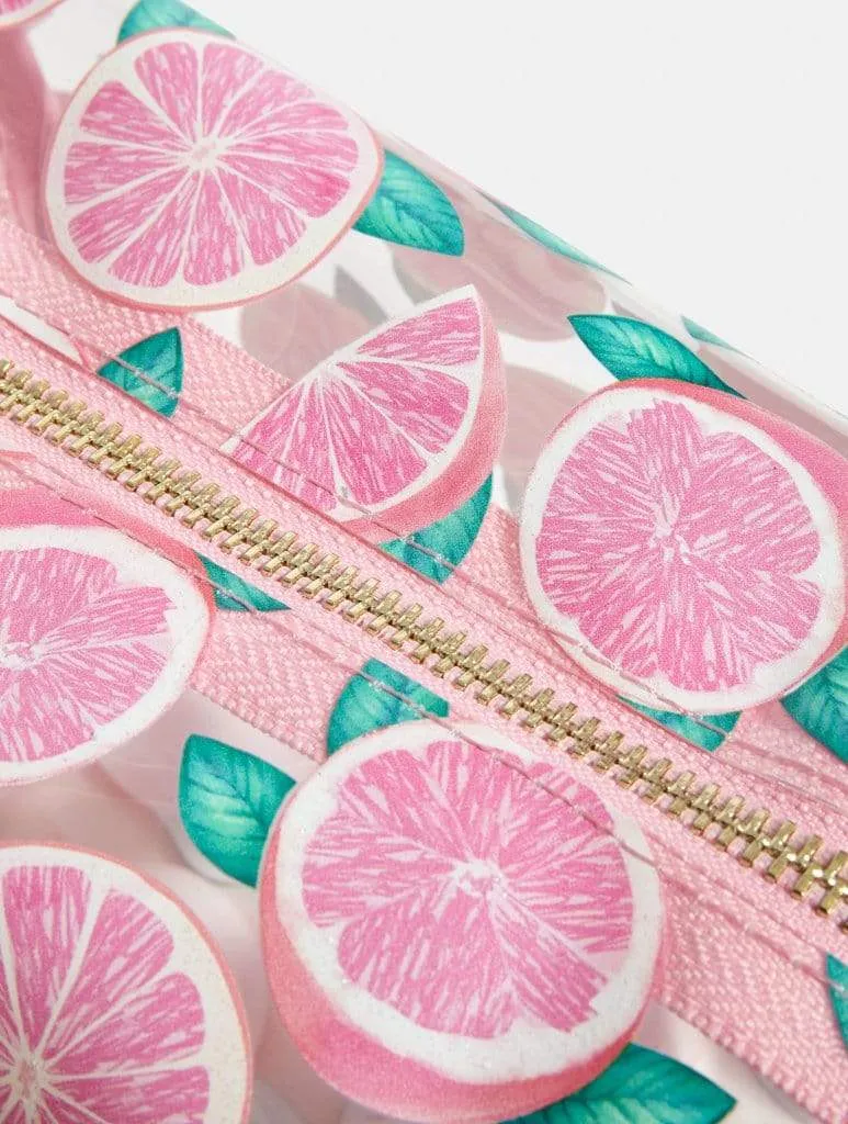 Grapefruit Paradise Makeup Bag
