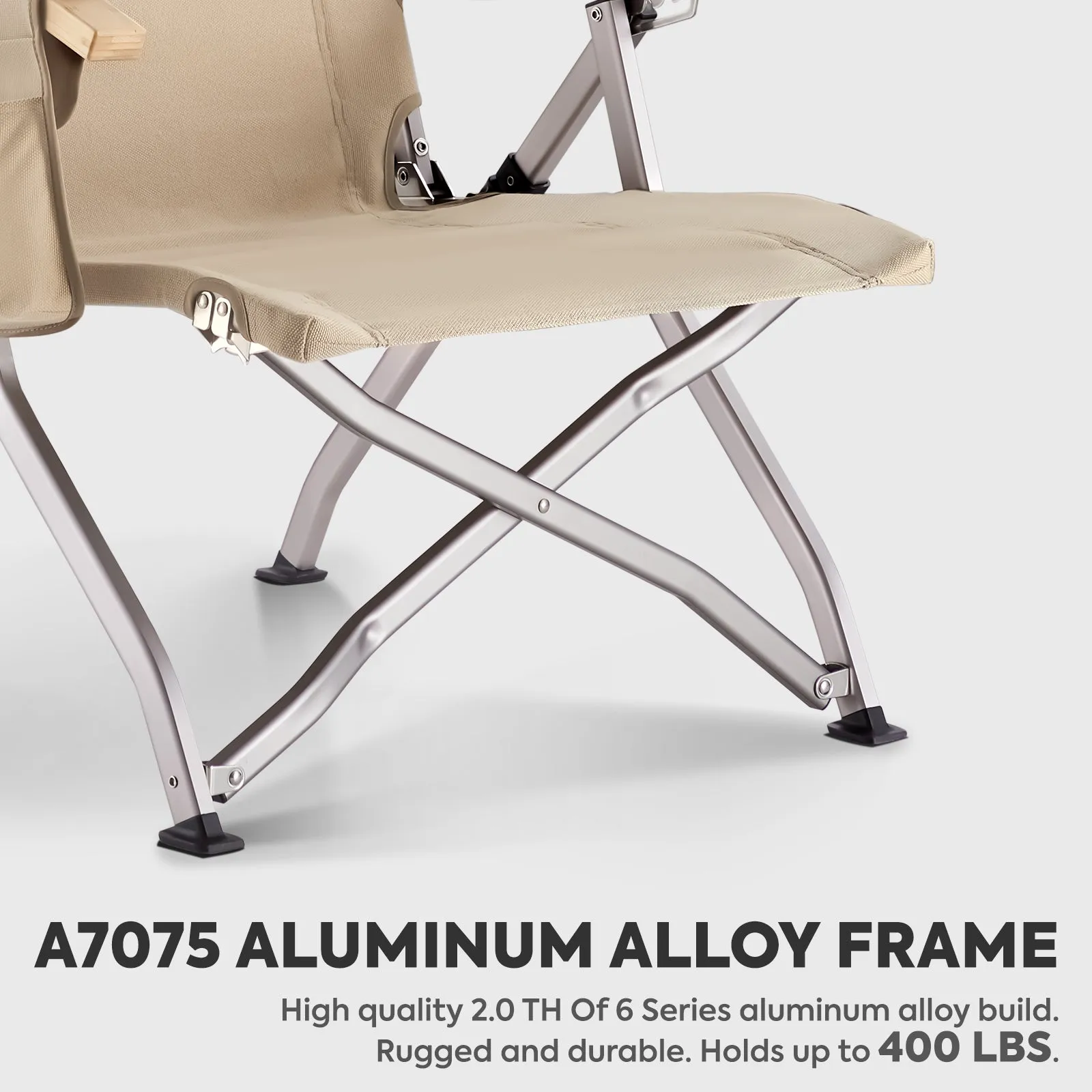 Ha1600L 4 Positions Adjustable Camping Chairs for Adults