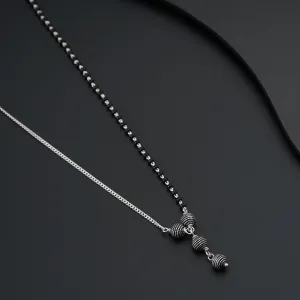 Half & Half : Carved Bead Mangalsutra