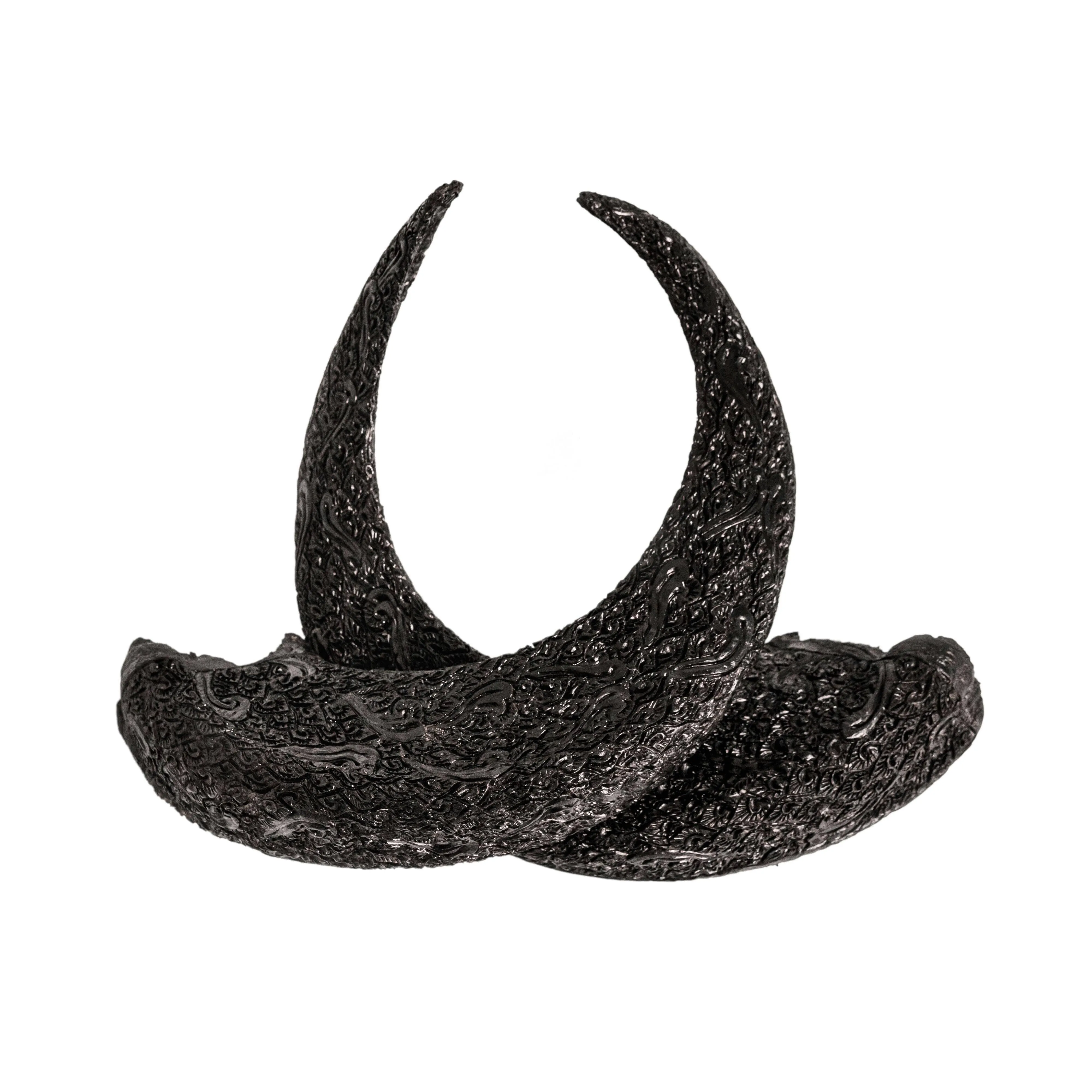 Hand Carved Ram Skull - Gray Aquarius