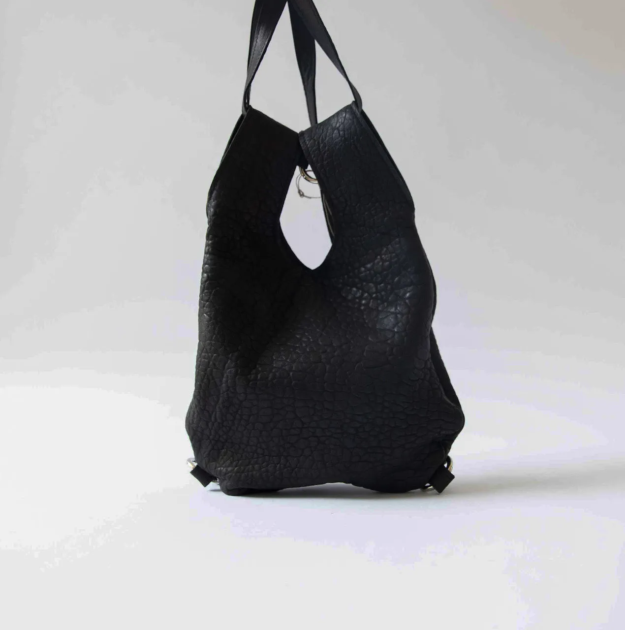Harpers Italian Leather Zaino Back Pack in Black