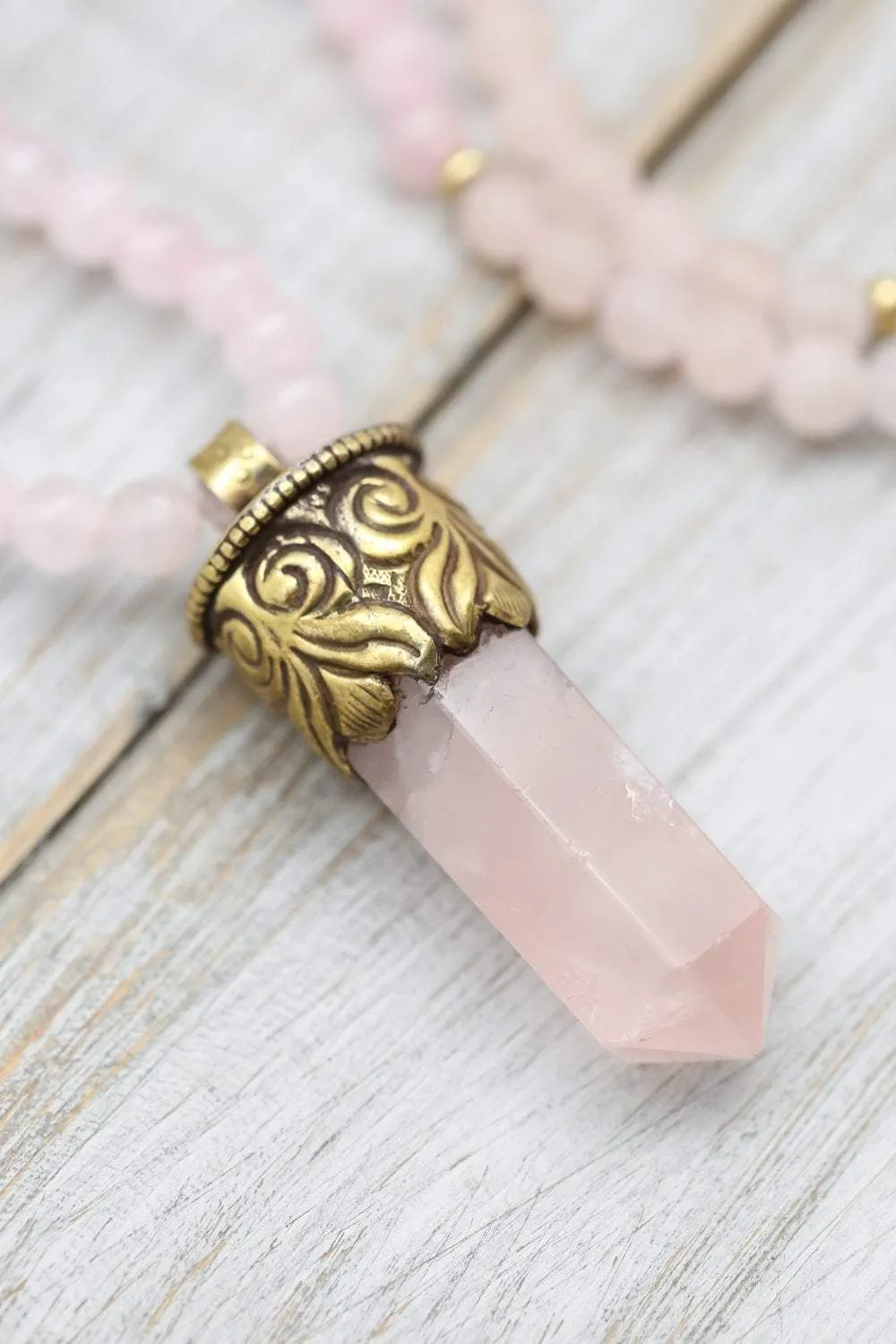Heart Chakra Crystal Compassion Mala