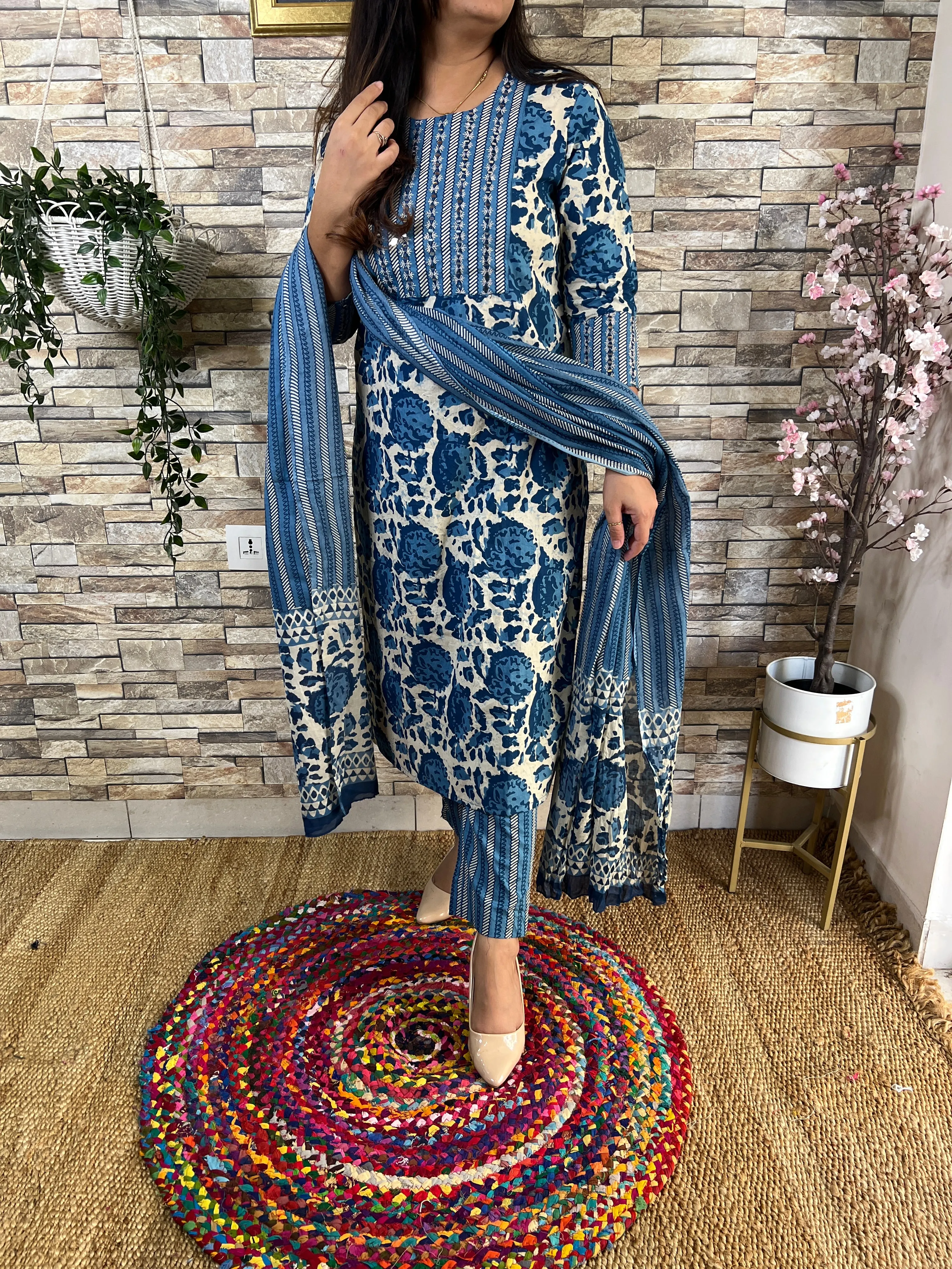 Heerat Cotton Pant Set
