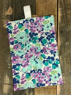 Hello Jane Packed Floral Lilac Navy Diaper/Wipee Case