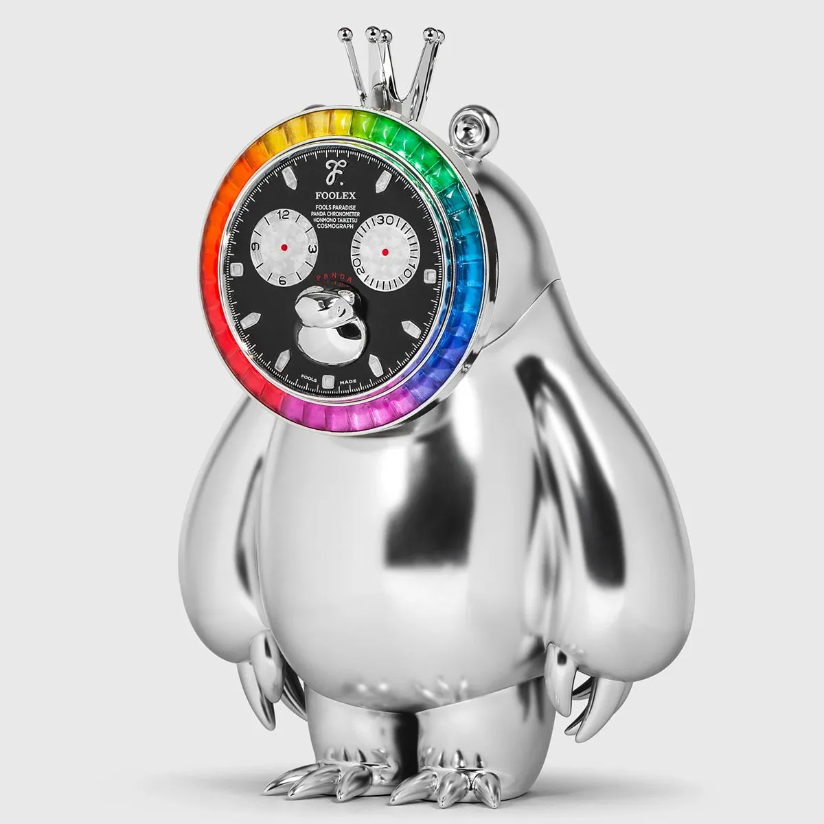 HiPlay Fools Paradise, Panda Rainbow, Height 35cm Statue Figurine