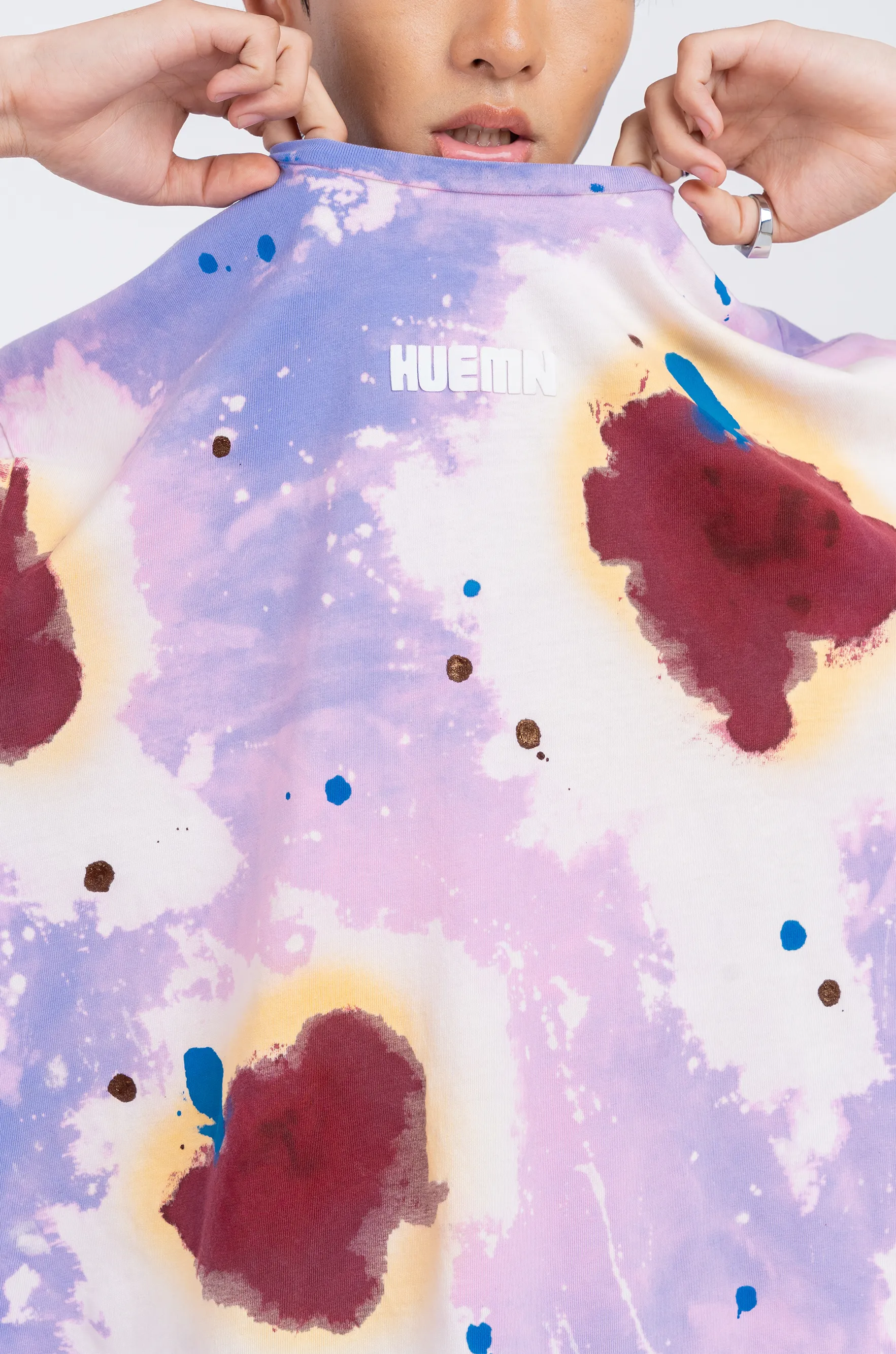 Huemn Blood Washed T-Shirt (Lilac)