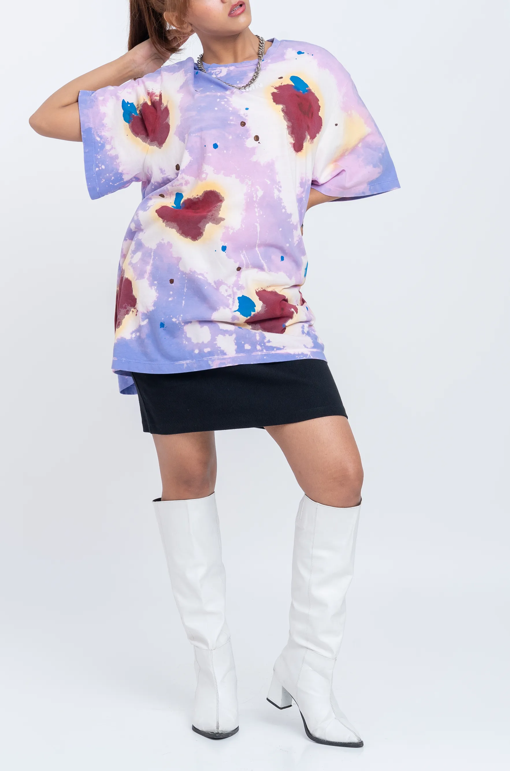 Huemn Blood Washed T-Shirt (Lilac)