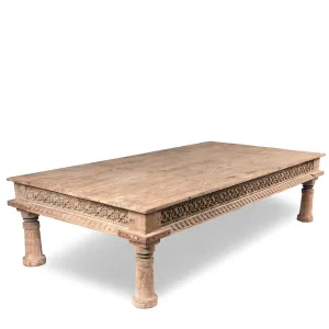 Indian Coffee Table Daybed From Hyderabad- 19thC
