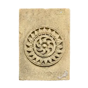 Indian Stone Panel From Rajasthan - 19th Century