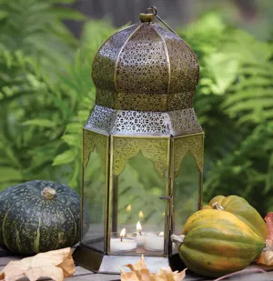 Intricately Detailed Dome Iron Lantern