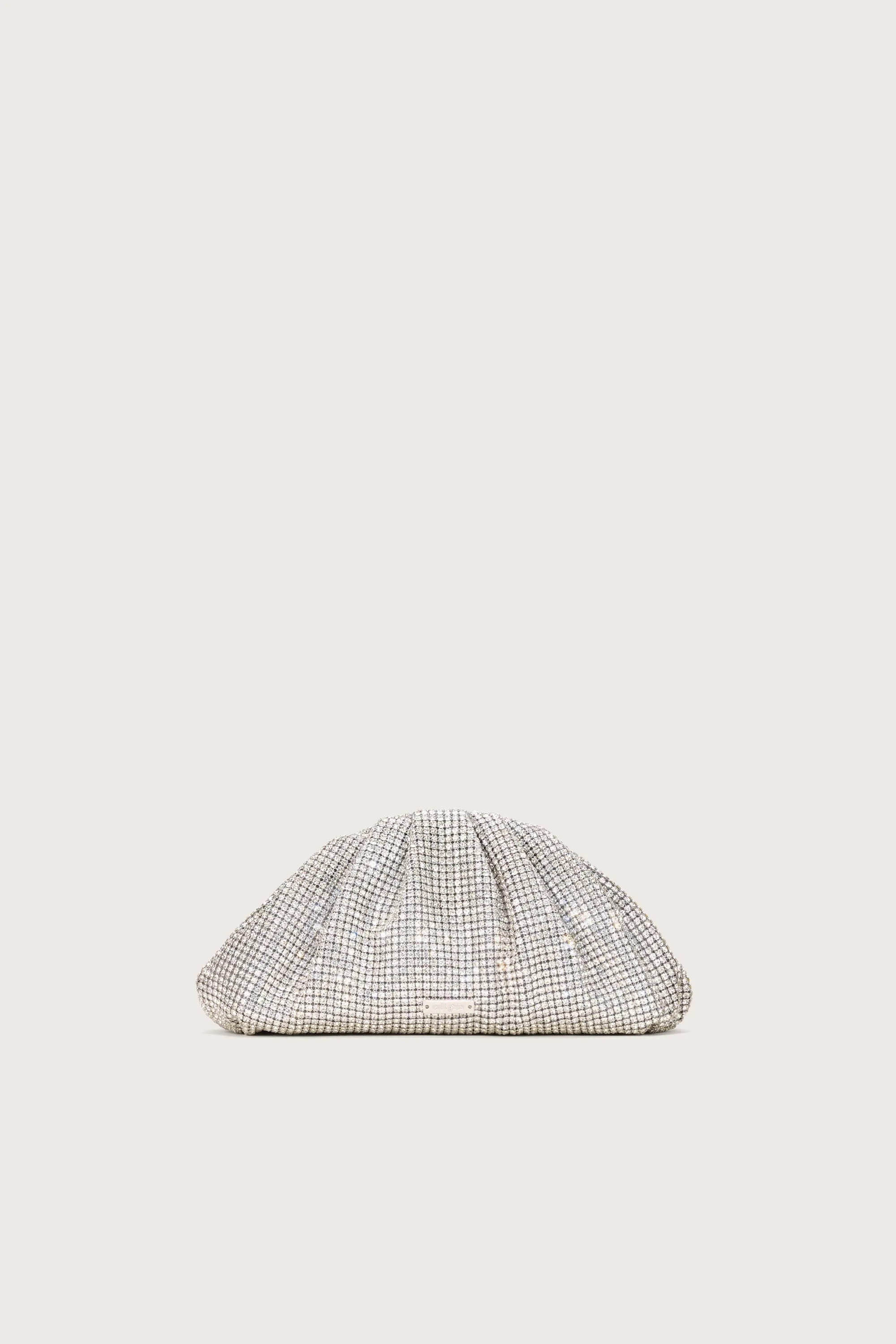 JAALA NANO RHINESTONE CLUTCH - CLEAR