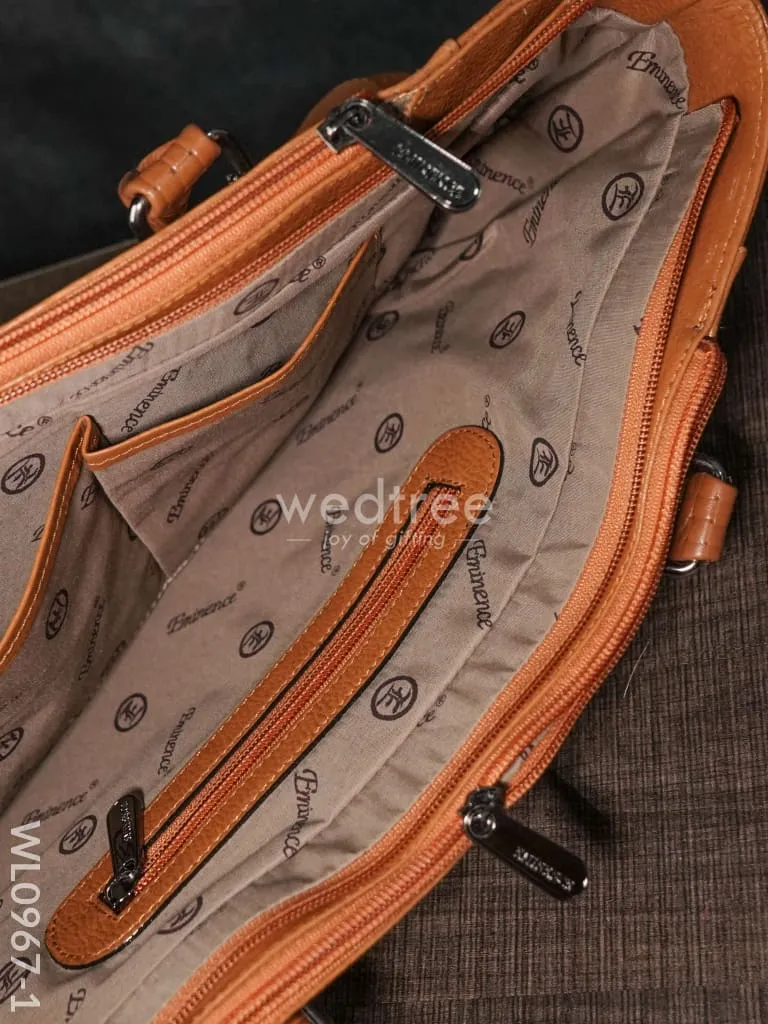 Ladies Handbag - Handbag with Squared and plain design Mixed - WL0967