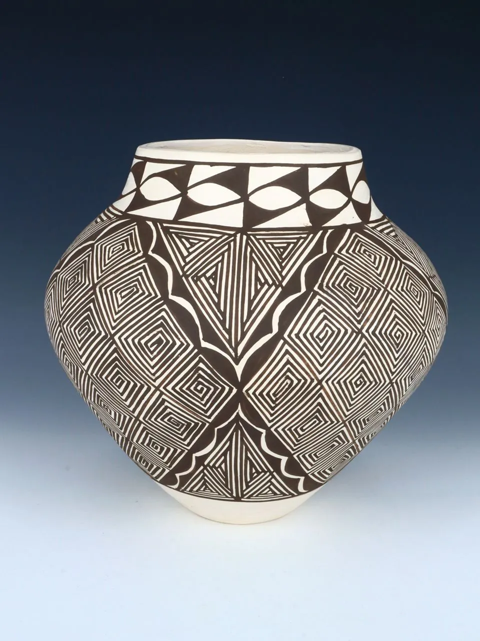 Laguna Pueblo Hand Coiled Pottery Bowl