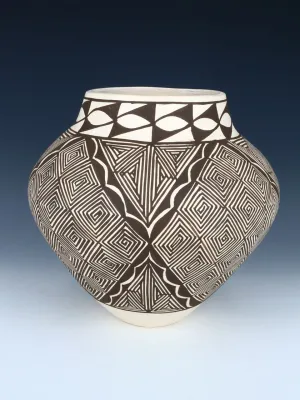 Laguna Pueblo Hand Coiled Pottery Bowl