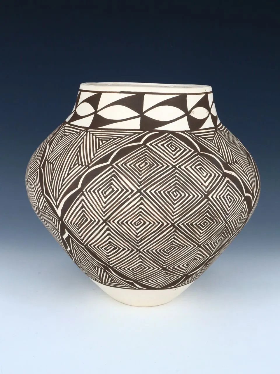 Laguna Pueblo Hand Coiled Pottery Bowl