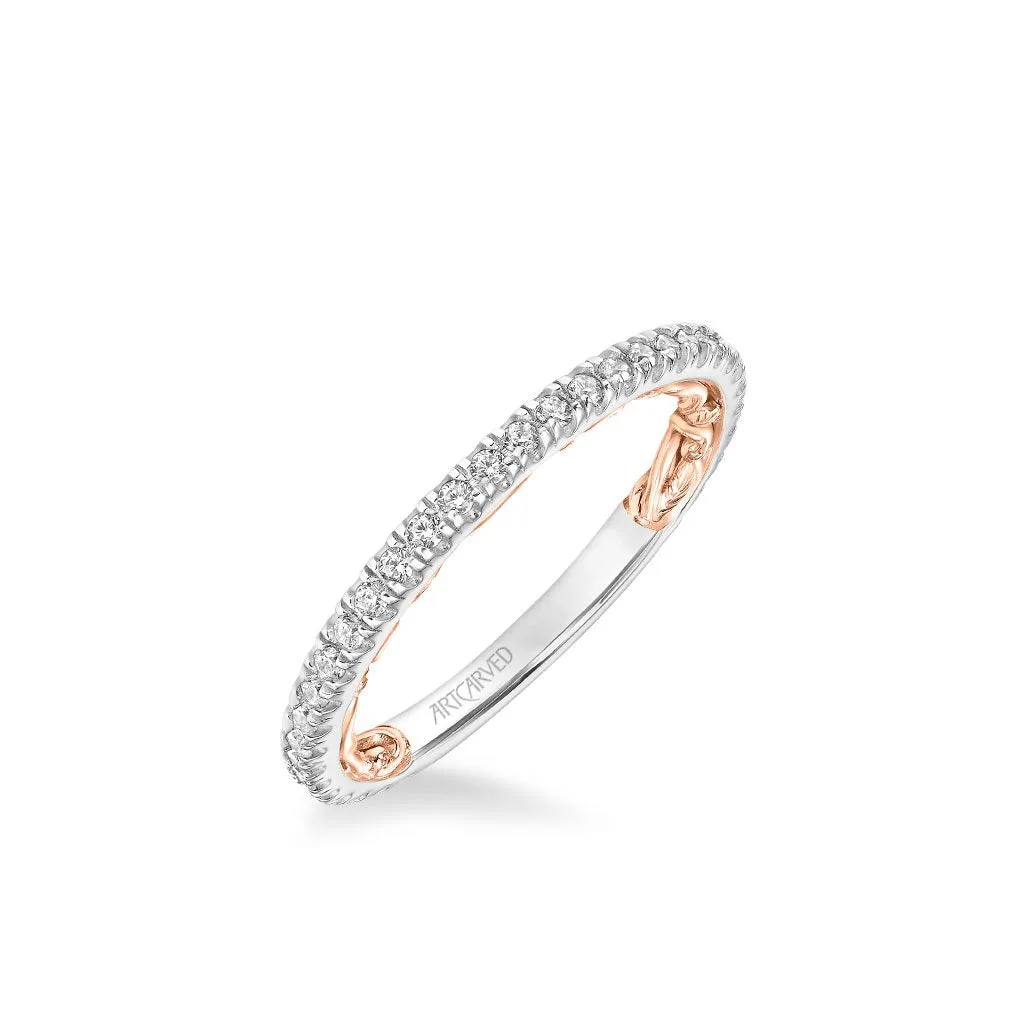 Lara Lyric Collection Classic Diamond Wedding Band