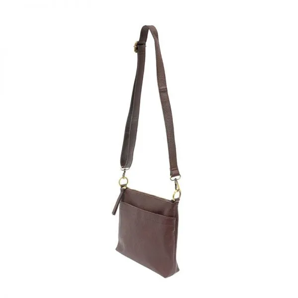 Layla Top Zip Crossbody Bag - L8105-53  -  Women's  OXBLOOD