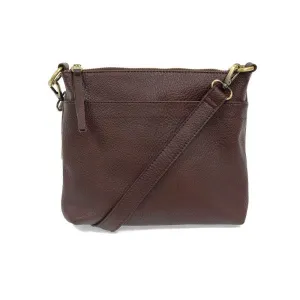 Layla Top Zip Crossbody Bag - L8105-53  -  Women's  OXBLOOD