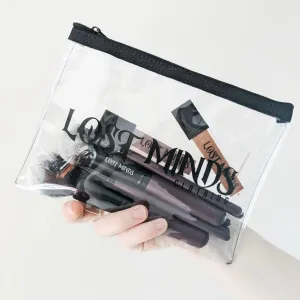 Lost Minds Transparent Zipper Pouch