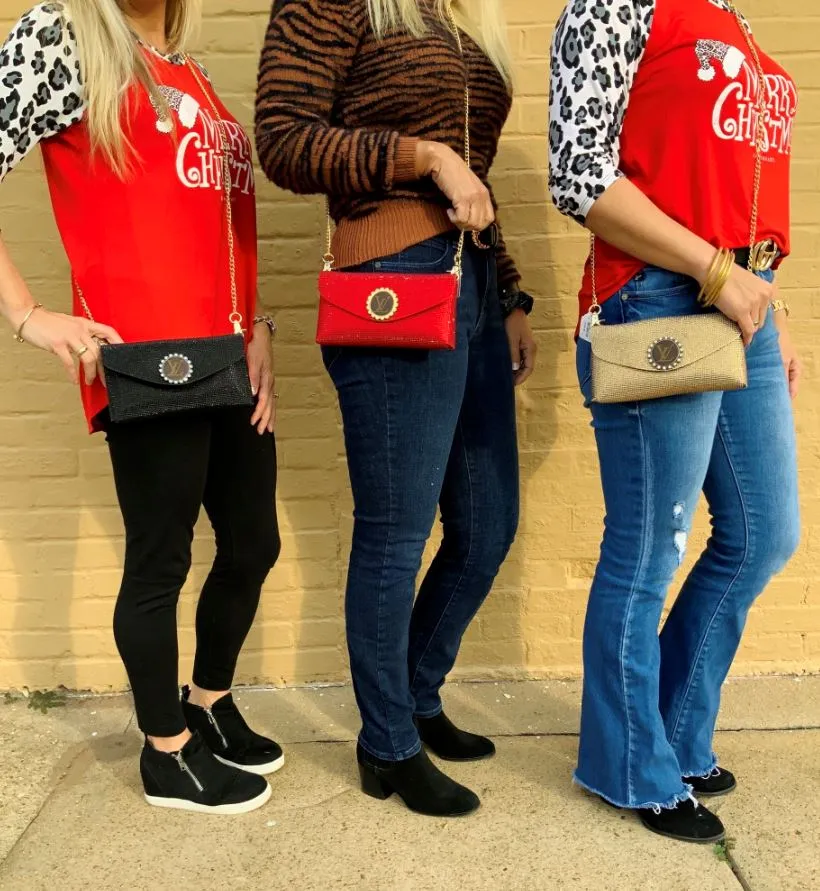 LV RHINESTONE CROSSBODY/FANNY PACK