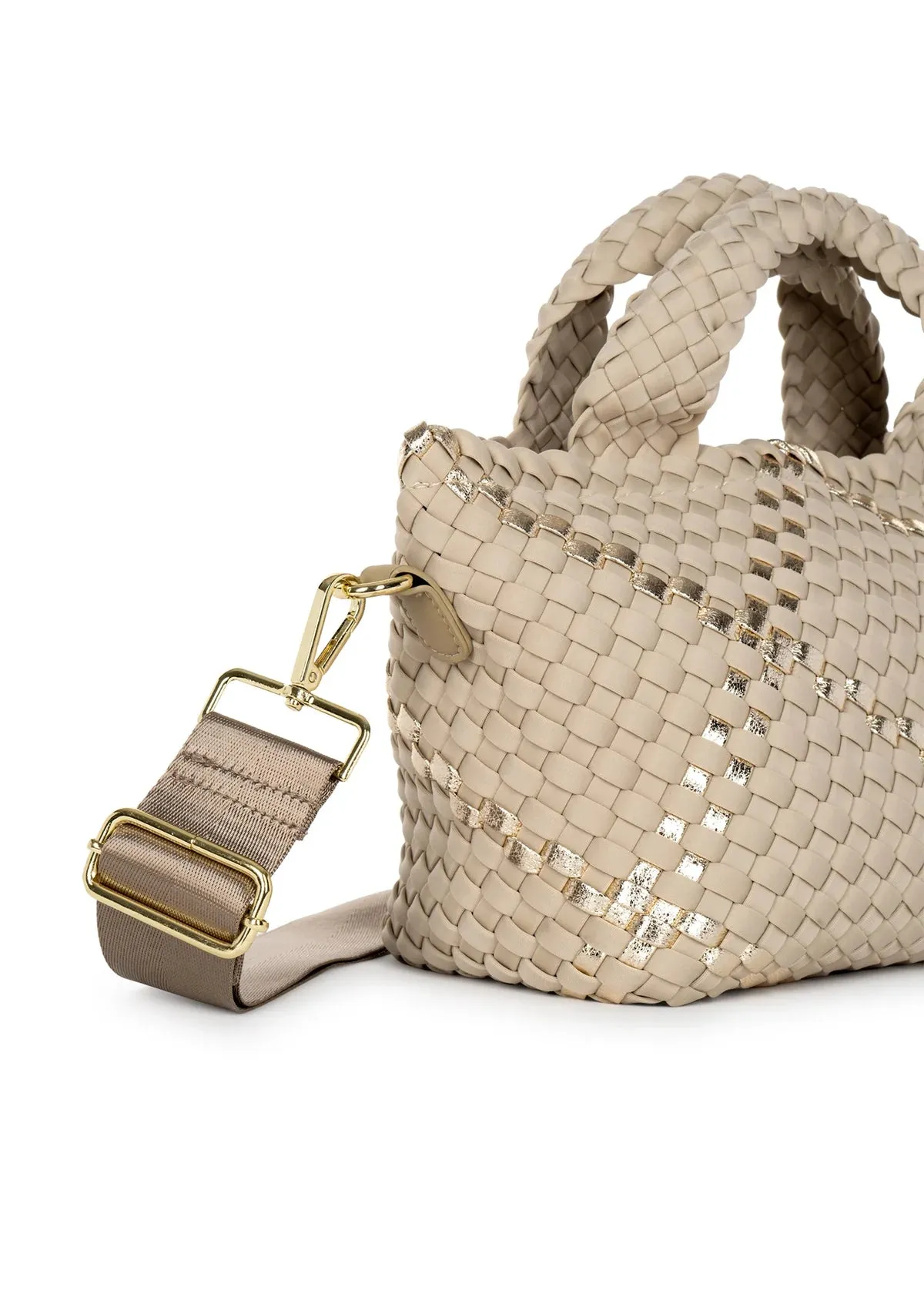 Mark Buff Woven Mini Tote
