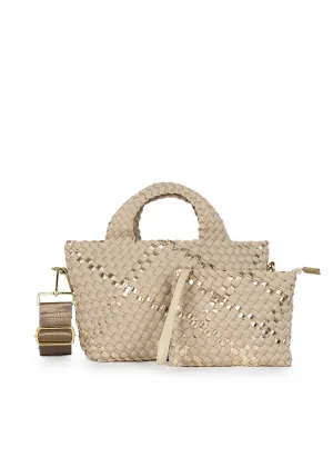 Mark Buff Woven Mini Tote
