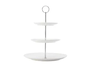 Maxwell & Williams White Basics Diamonds 3-Tier Cake Stand Gift Boxed