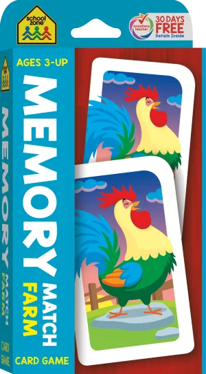Memory Match Farm Card Game