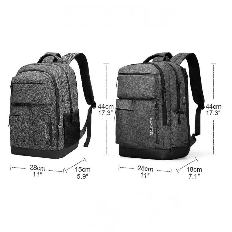 Men's Travel Backpack For 15.6 Inch Laptop