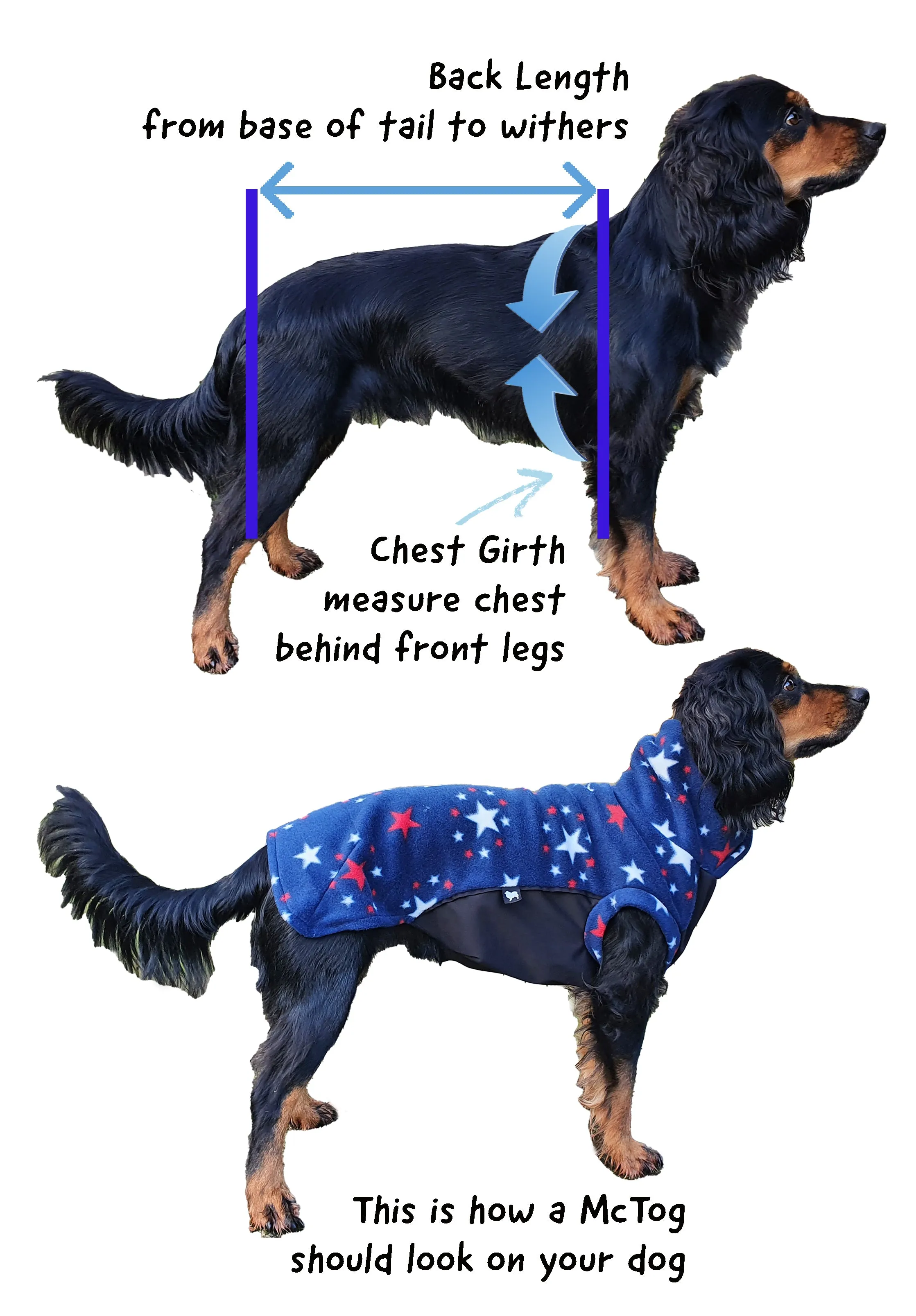 Midnight Sun Waterproof Microfleece McTog Dog Jumper - With Sleeves