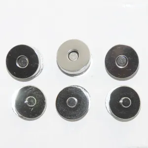 Mini Magnetic Snaps, Silver