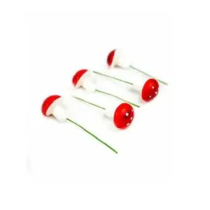 Mini Toadstool Cake Toppers - 20 Pkt