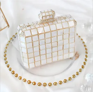 Mother Of Pearl Shell Evening Bag