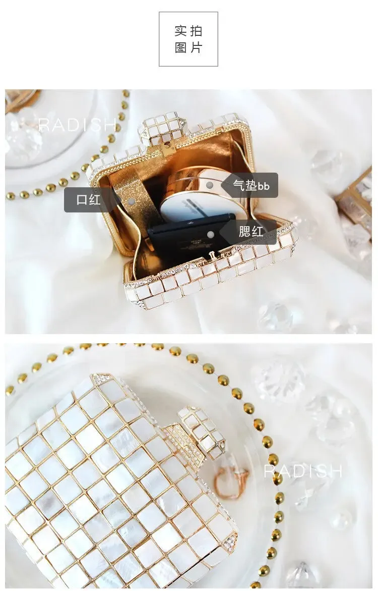 Mother Of Pearl Shell Evening Bag