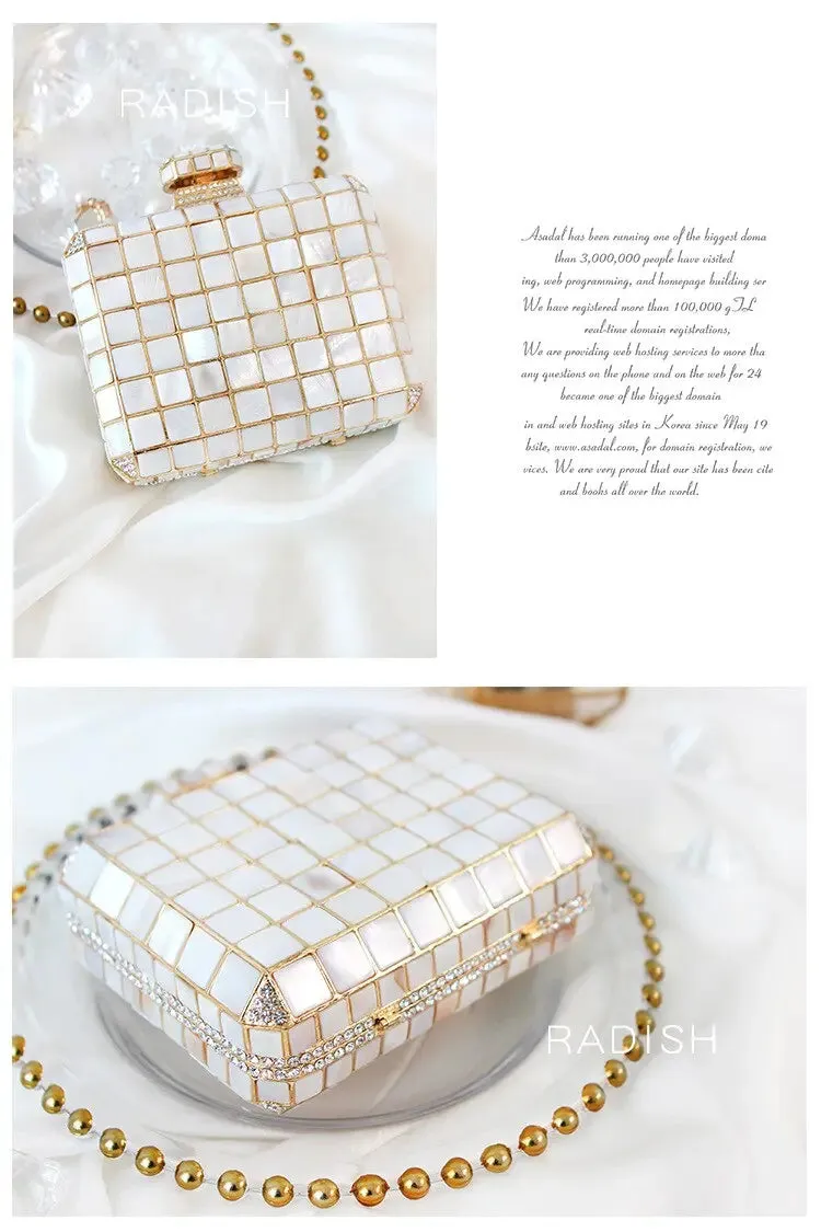 Mother Of Pearl Shell Evening Bag