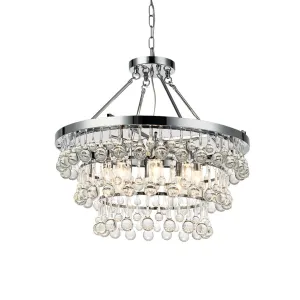 Musée Chrome & Crystal Chandelier