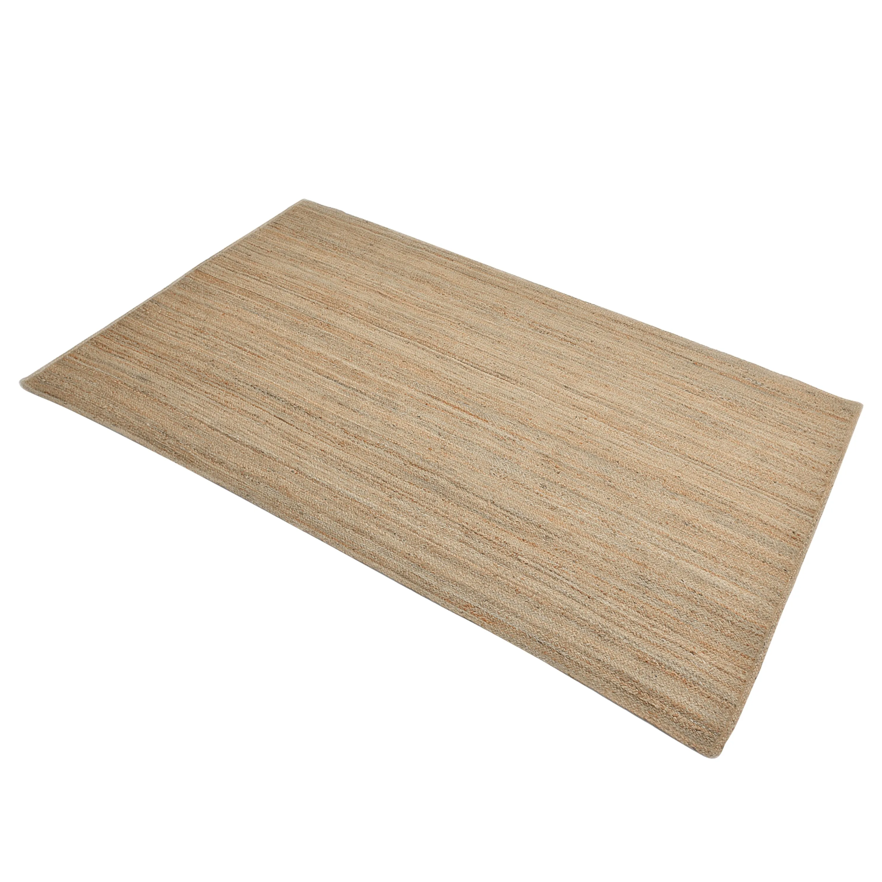 Natural Braided Solid Jute Rug
