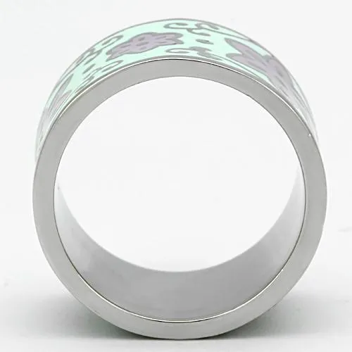 no plating Stainless Steel Ring Epoxy Multi TK824 for Women Style High