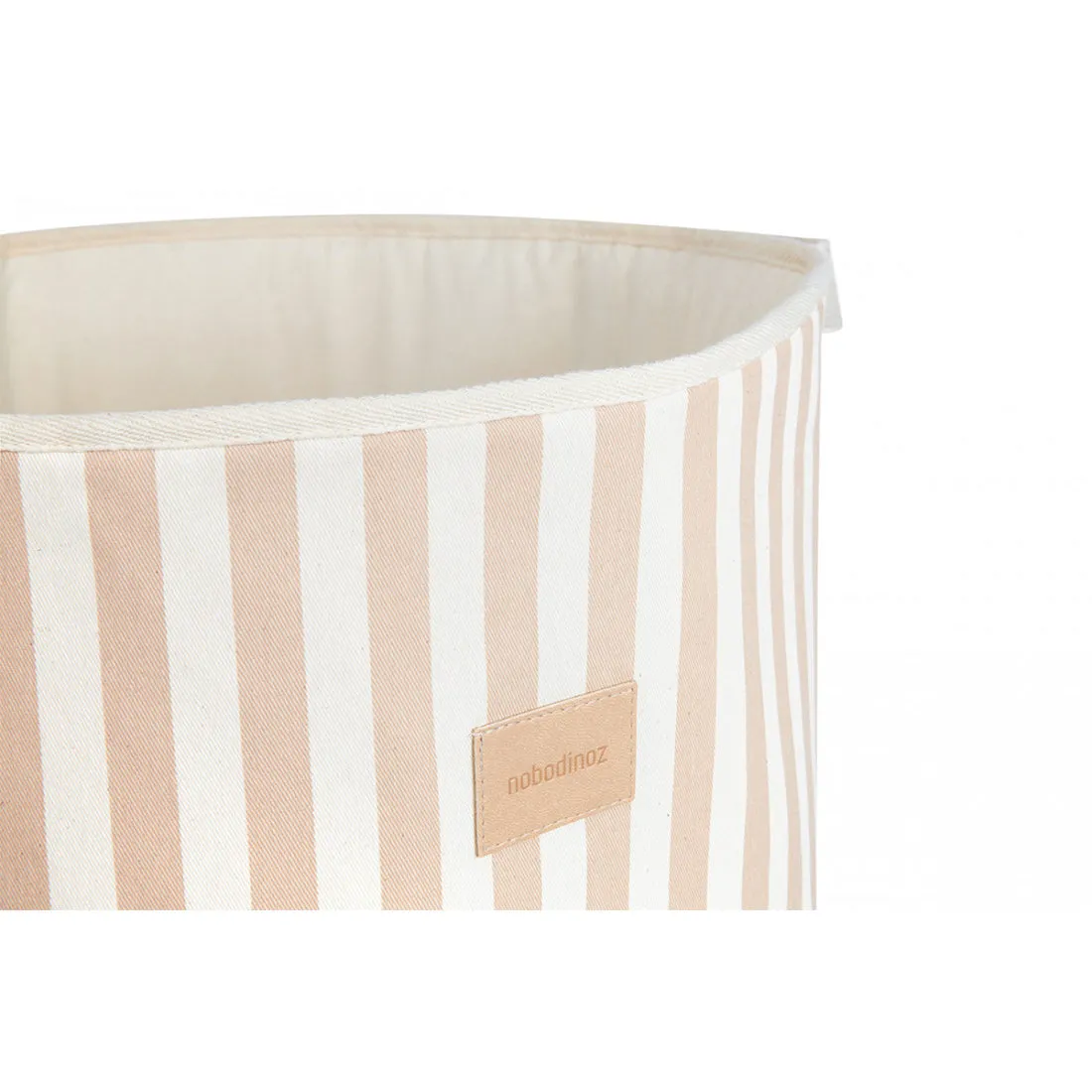 nobodinoz Odéon Toy Bag Taupe Stripes/Natural