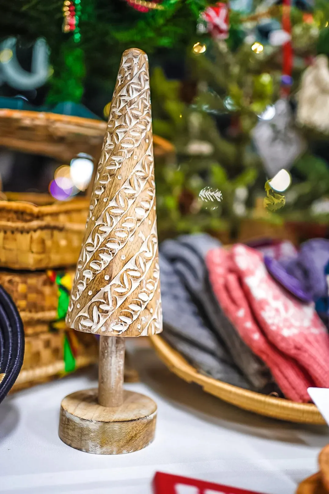 Ornate Wooden Christmas Tree