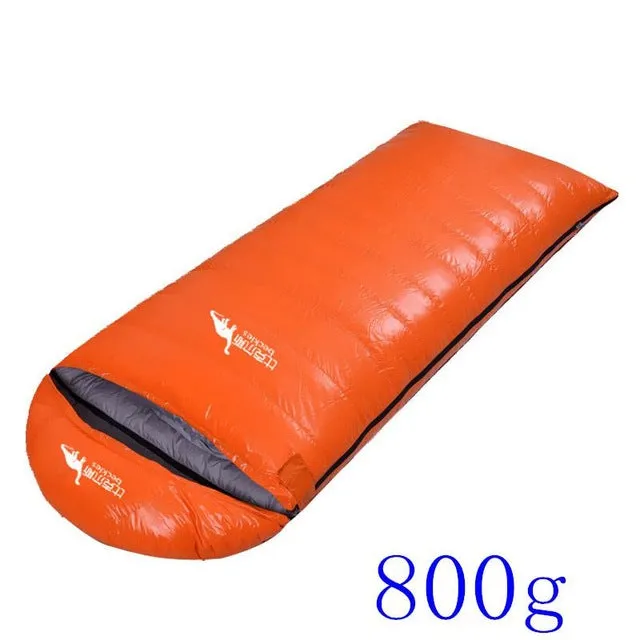 Outdoor Hiking Camping Warm Duck Down Sleeping Bag Ultralight Water Resistant