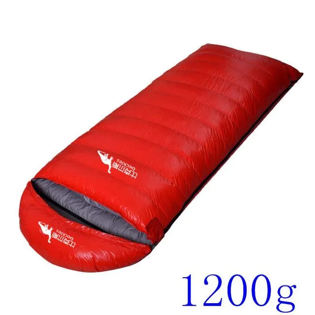 Outdoor Hiking Camping Warm Duck Down Sleeping Bag Ultralight Water Resistant