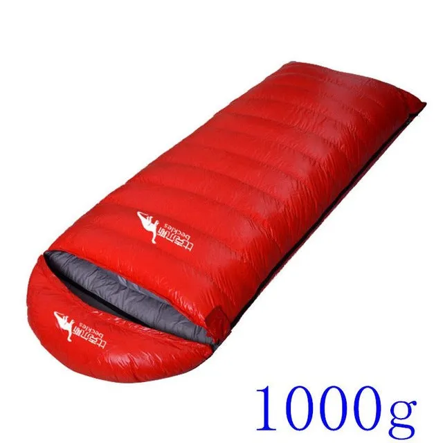Outdoor Hiking Camping Warm Duck Down Sleeping Bag Ultralight Water Resistant