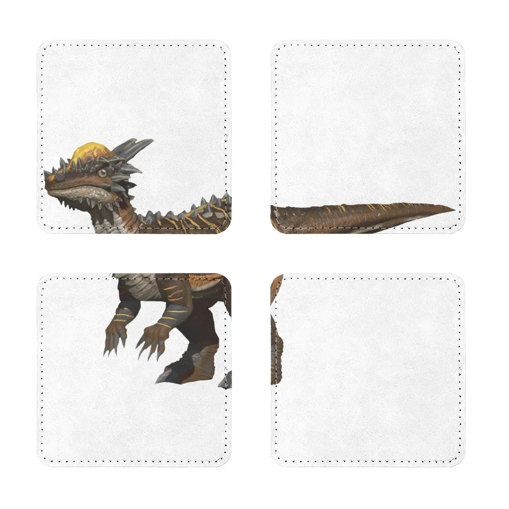 Pachycephalosaurus Sublimation Coasters Pack of Four