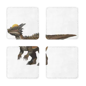 Pachycephalosaurus Sublimation Coasters Pack of Four