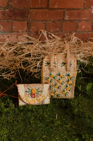 Palm Leaf Straw Handbag