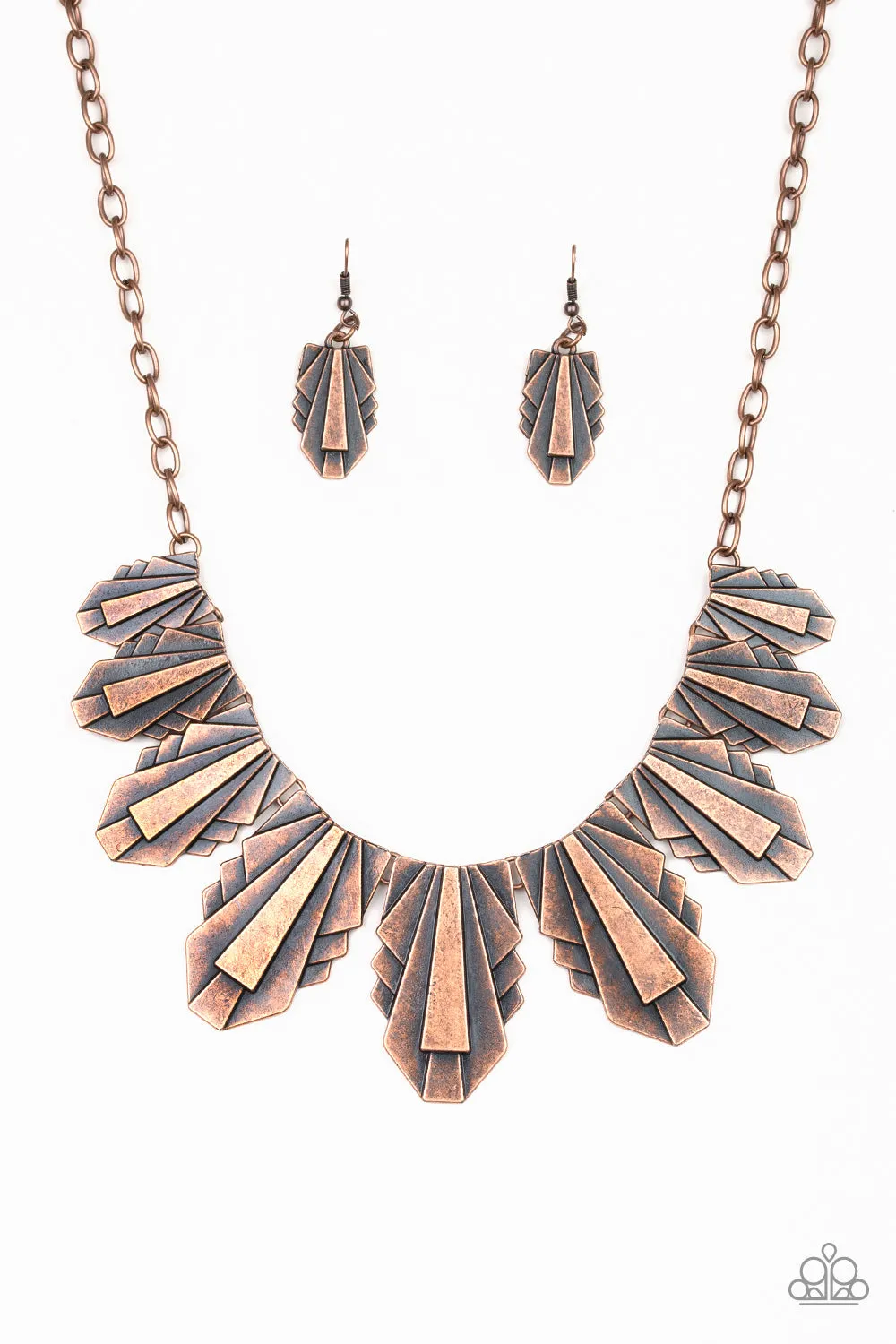 Paparazzi Cougar Cave Necklace Copper