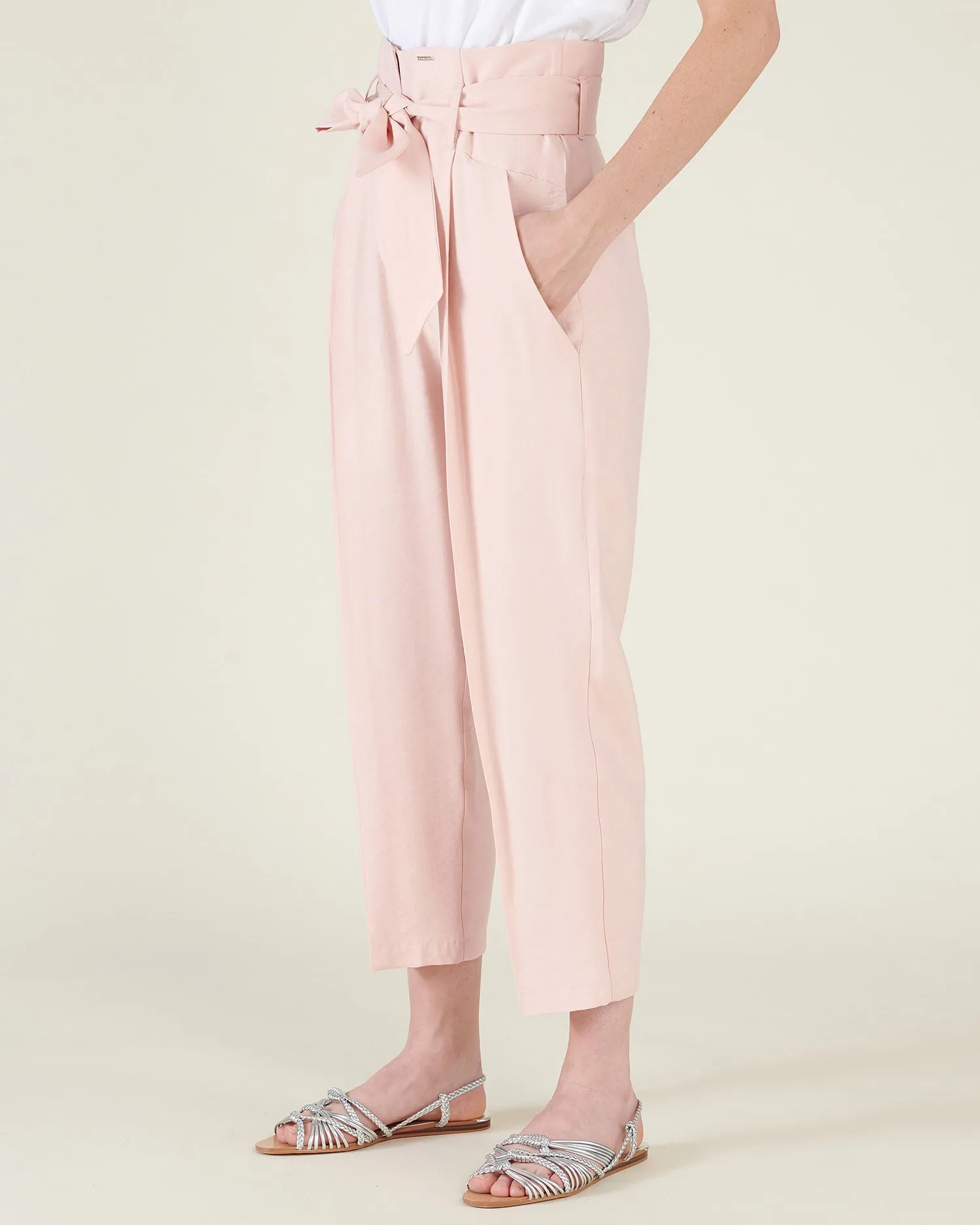 Paper bag waist pants