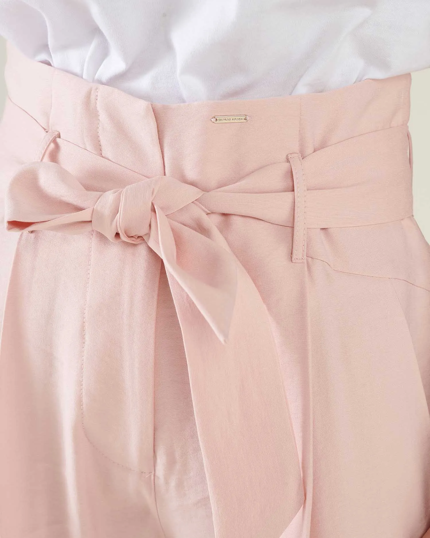 Paper bag waist pants