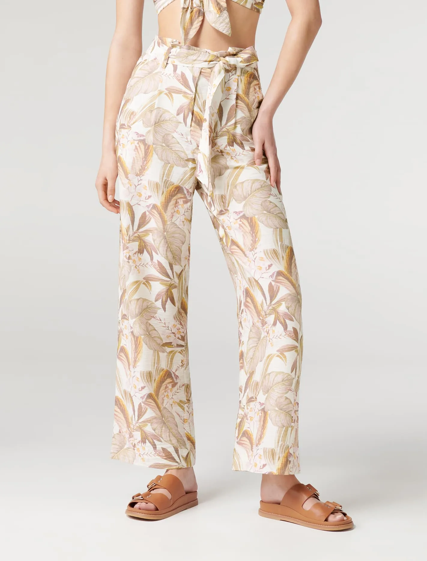 Paula Tie Waist Wide Leg Pants